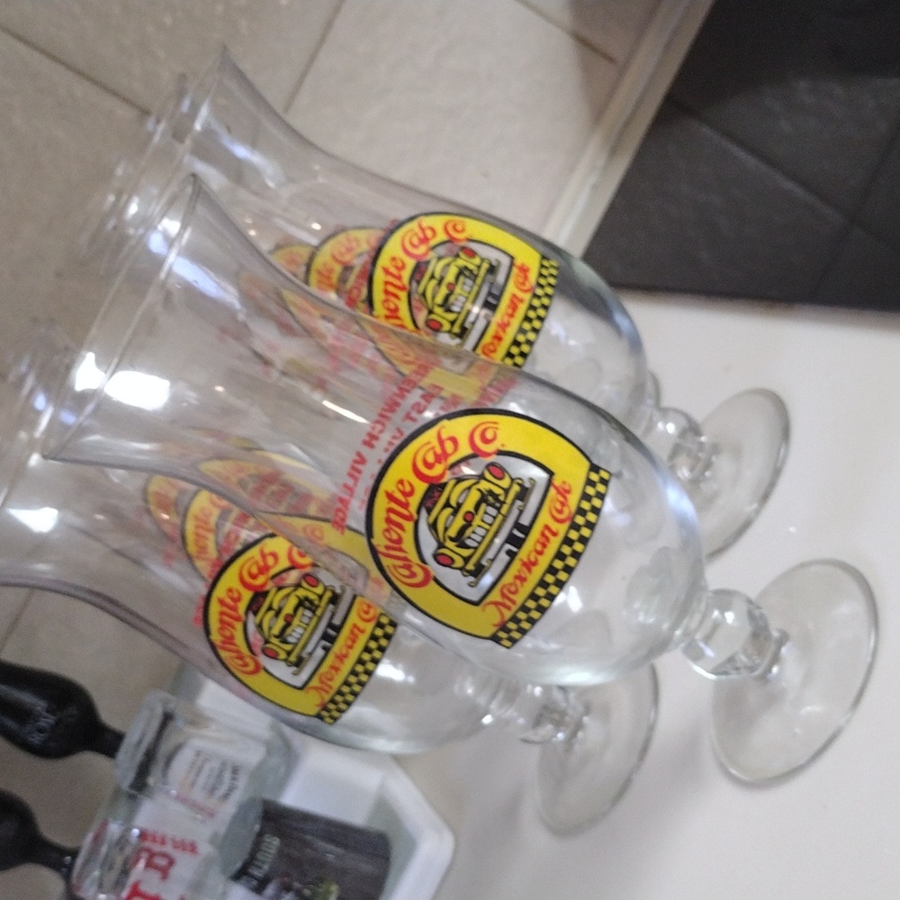 COPY - Caliente Cab Co. Mexican Restaurant ... Hurricane Glasses  (6 CT) AWESOM…
